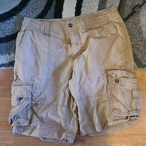 Tan cargo shorts